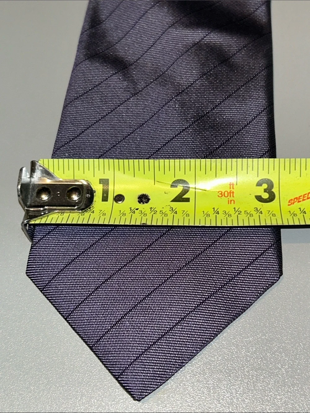 John Varvatos Classic Purple Diagonal Stripe Men’s Tie Made in USA